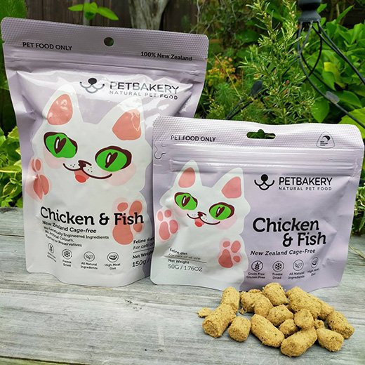 Chicken & Fish New Zealand Cage Free チキン＆フィッシュ / For Cats（内容量：50g）