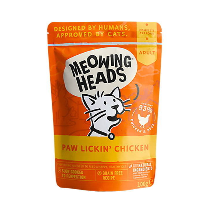 MEOWING HEADS ミャオイングヘッズ ウェット パウ リッキン チキン 100ｇ 成猫用 キャットフード 成猫用