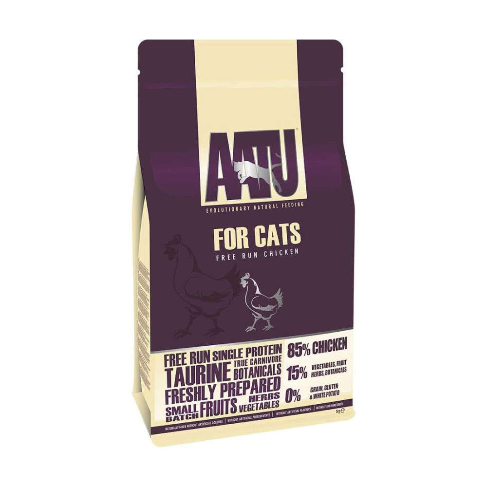 【９月上旬入荷予定】AATU アートゥー 85/15 チキン ドライキャットフード 成猫用 1kg