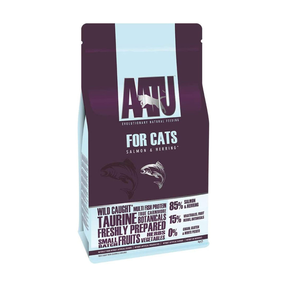 AATU アートゥー 85/15 サーモン ドライキャットフード 成猫用 1kg