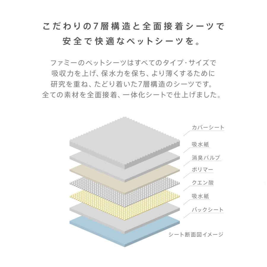 ペットシーツ Famy ファミー JPPMA認証 薄型 1回使い切り レギュラー800枚/ワイド400枚/スーパーワイド200枚 厚型 3回吸収 レギュラー400枚/ワイド200枚/スーパーワイド100枚 ペットシート トイレシート 犬 猫 W消臭 選べる6種類