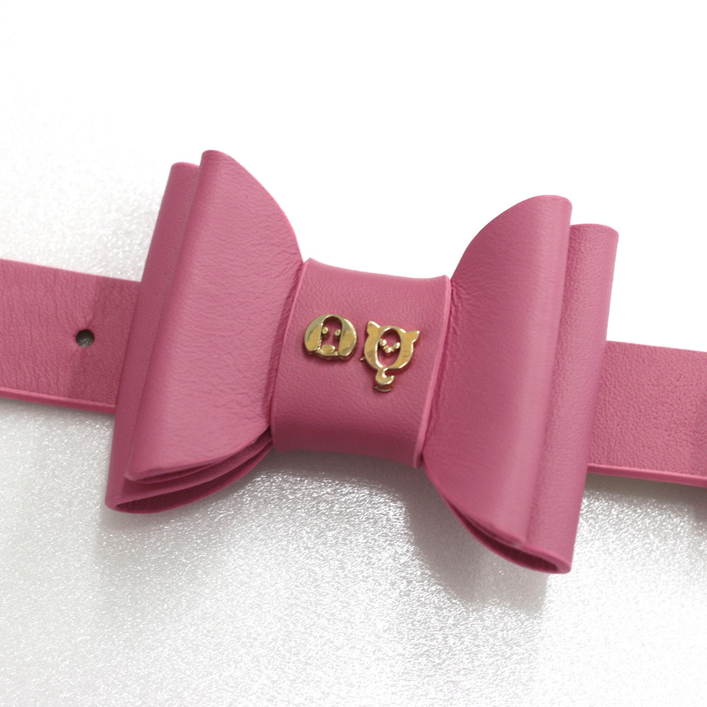 Metapink Bow Dog Collar