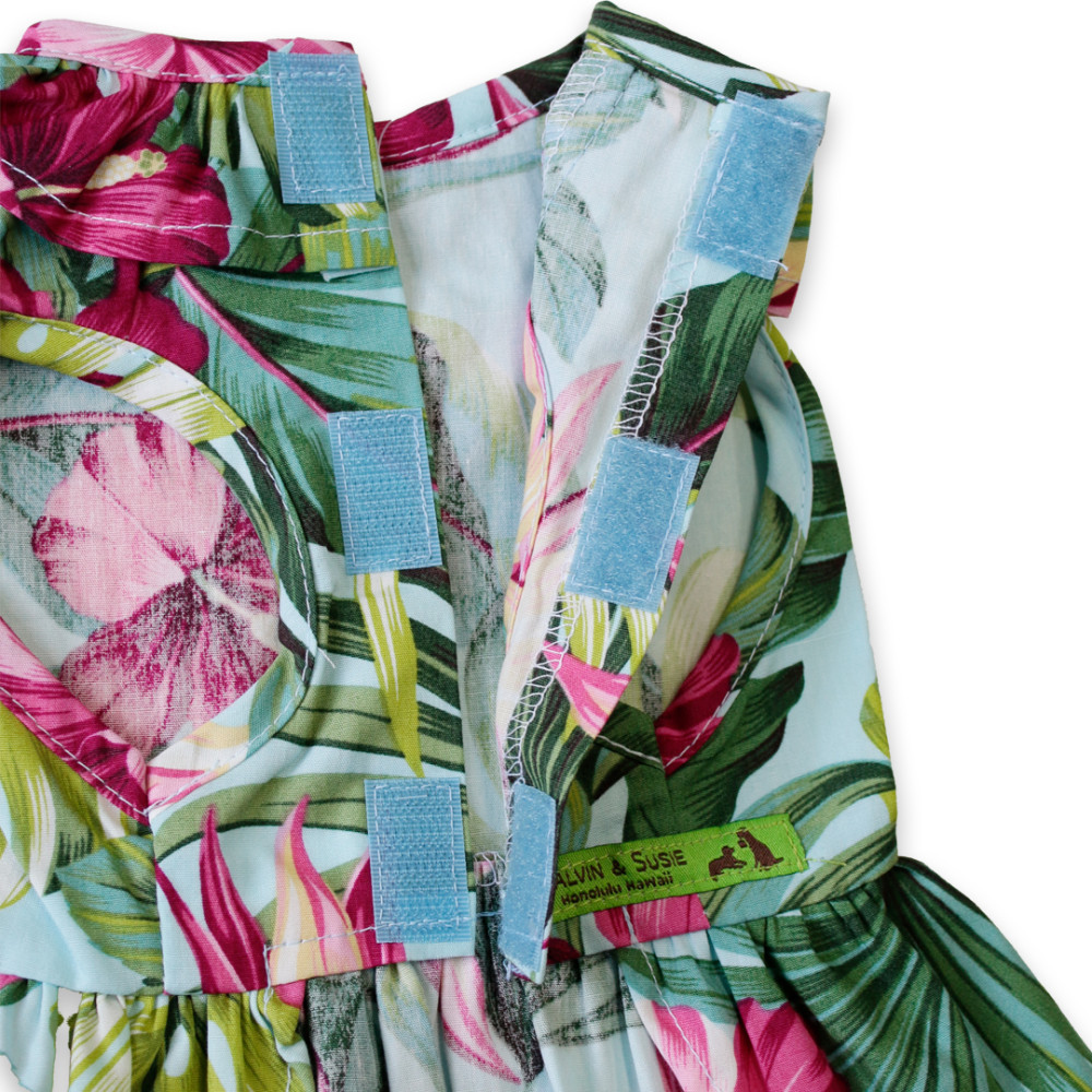 【Calvin & Susie】Aloha  Sundresses Sky Hibiscus 9 - XS