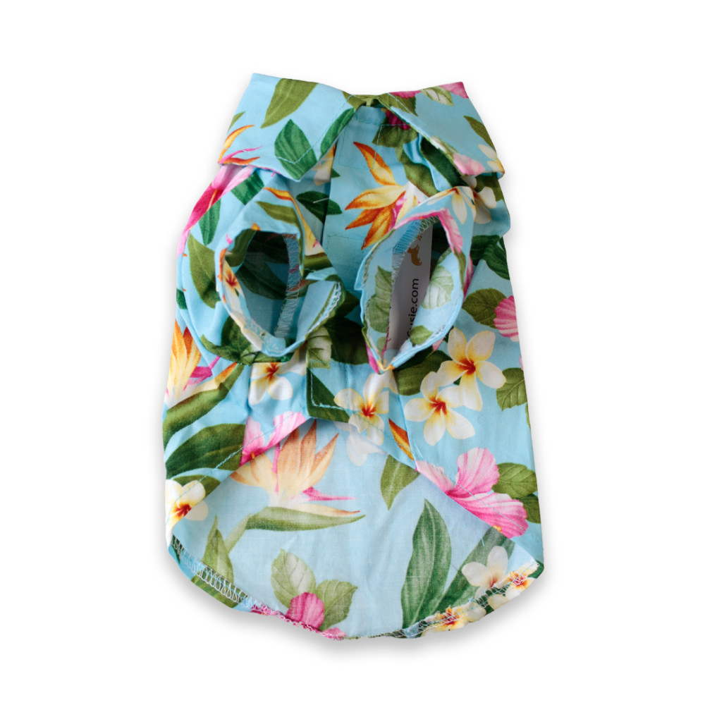【Calvin & Susie】Aloha  Shirts Blue Tropicals 2 ‐XS
