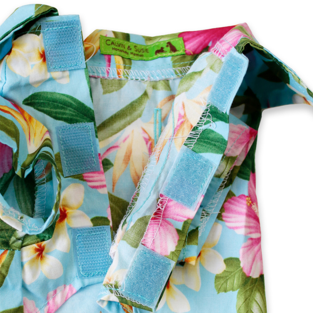 【Calvin & Susie】Aloha  Shirts Blue Tropicals 2 ‐XS
