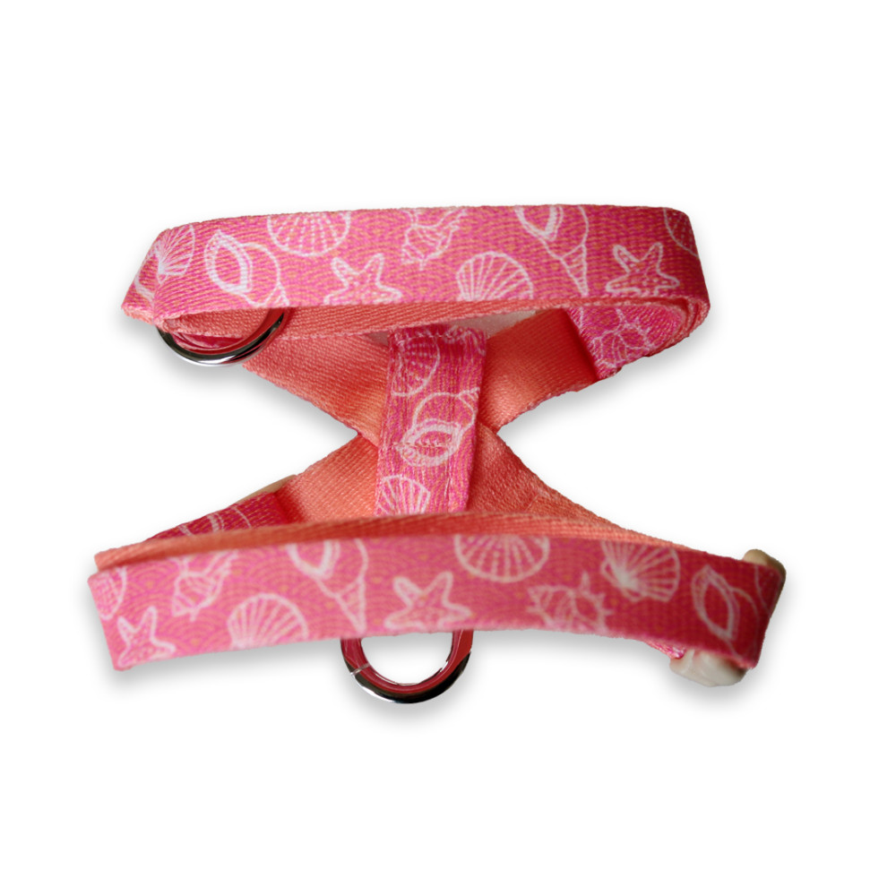 【poi dog hawaii】Poi Dog Harness Coral Seashells Xsmall