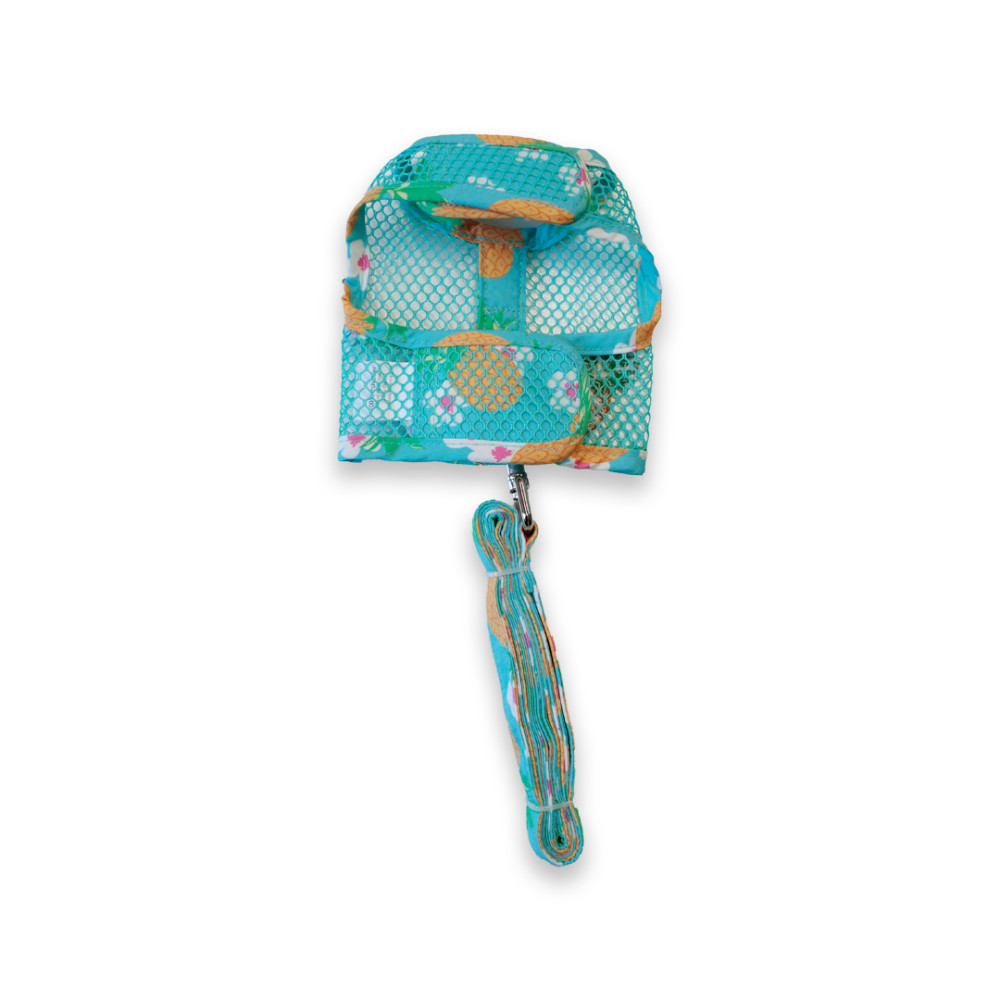 【Doggie Design】Cool Mesh Harnesses Pineapple Luau - XS