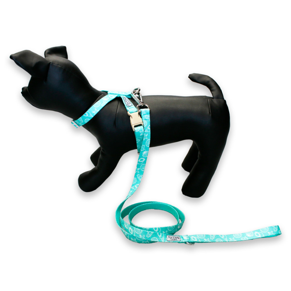 【poi dog hawaii】Poi Dog 4 ft Leash Ocean Seashells Medium