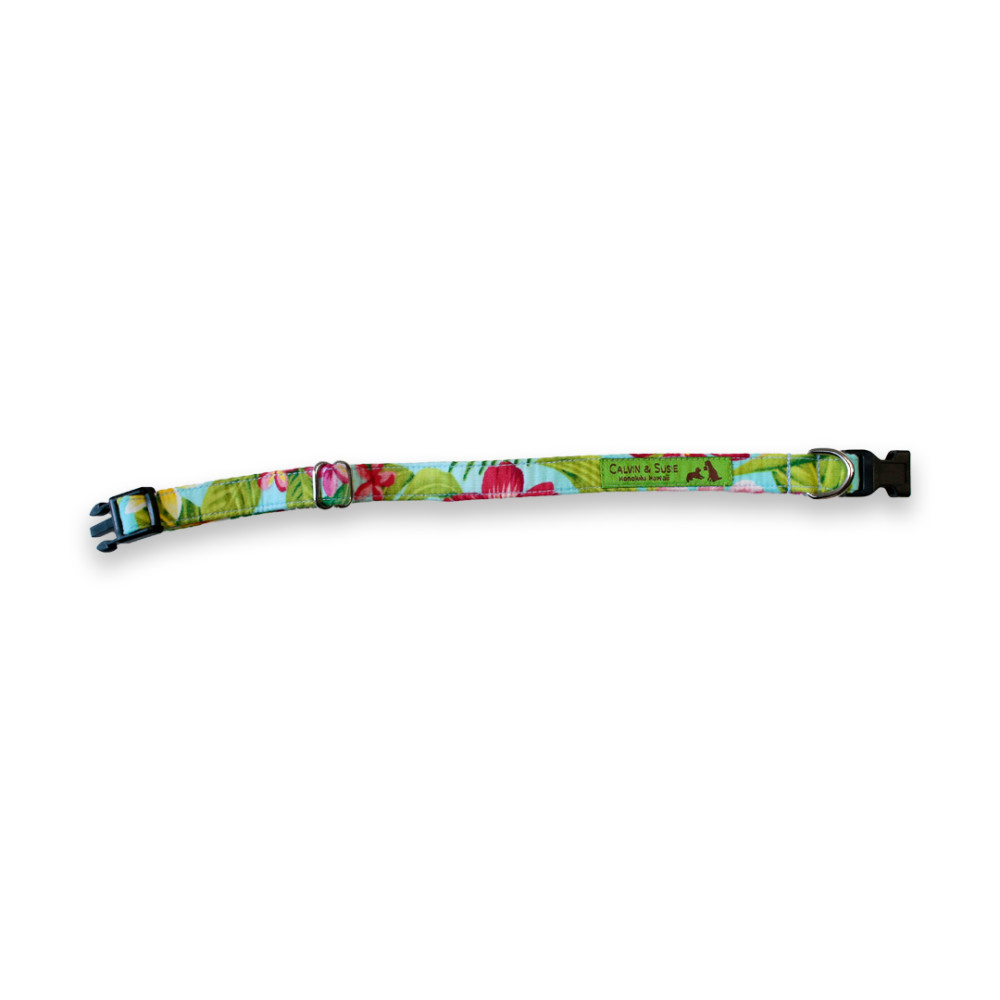 【Calvin & Susie】Aloha Collar Sky Tropicals XS 1/2"