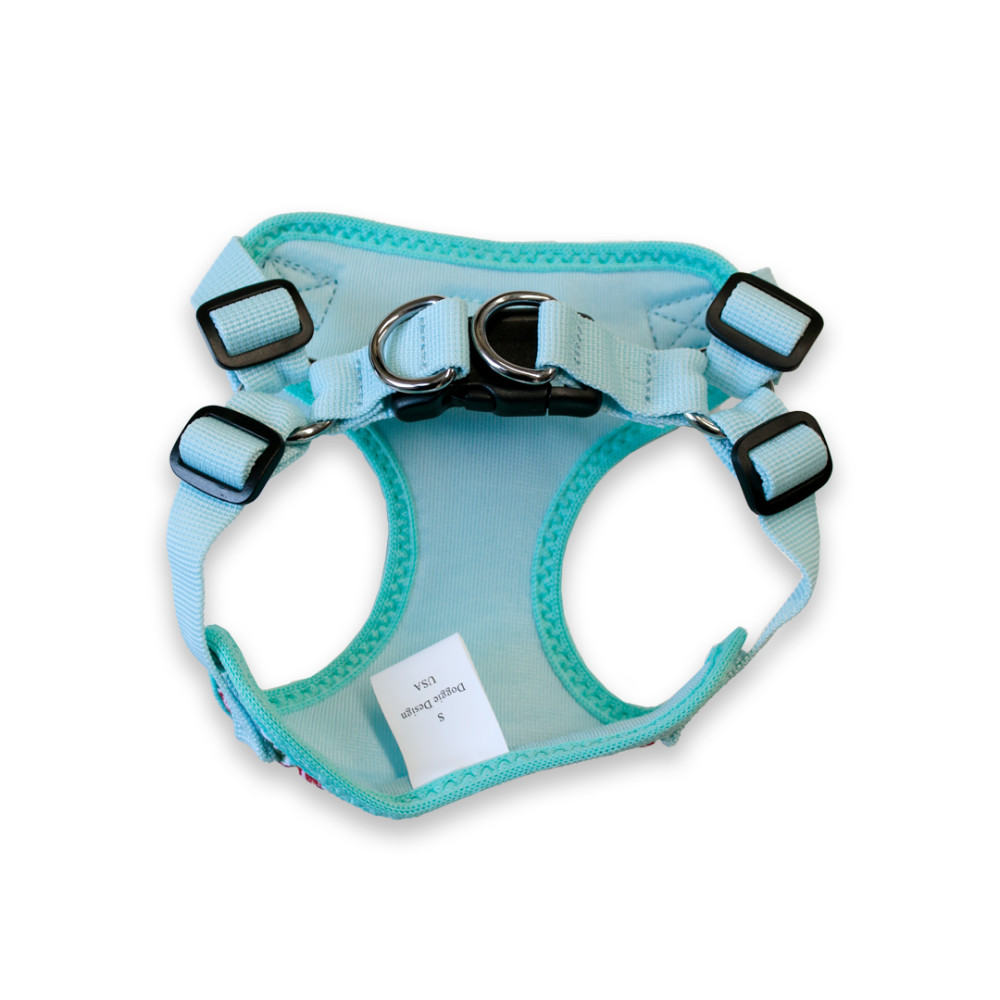 【Doggie Design】Wrap and Snap Harness Surfboards And Palms -S