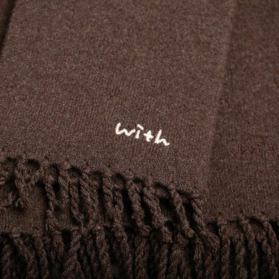 cashmere100%大判muffler for DOG with.002