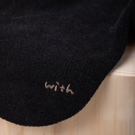 cotton mole oversize knit with.006〈 black 〉