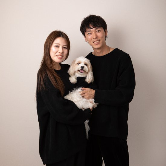 cotton mole oversize knit for DOG with.006〈 black 〉