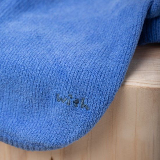 cotton mole oversize knit for DOG with.006〈 blue 〉