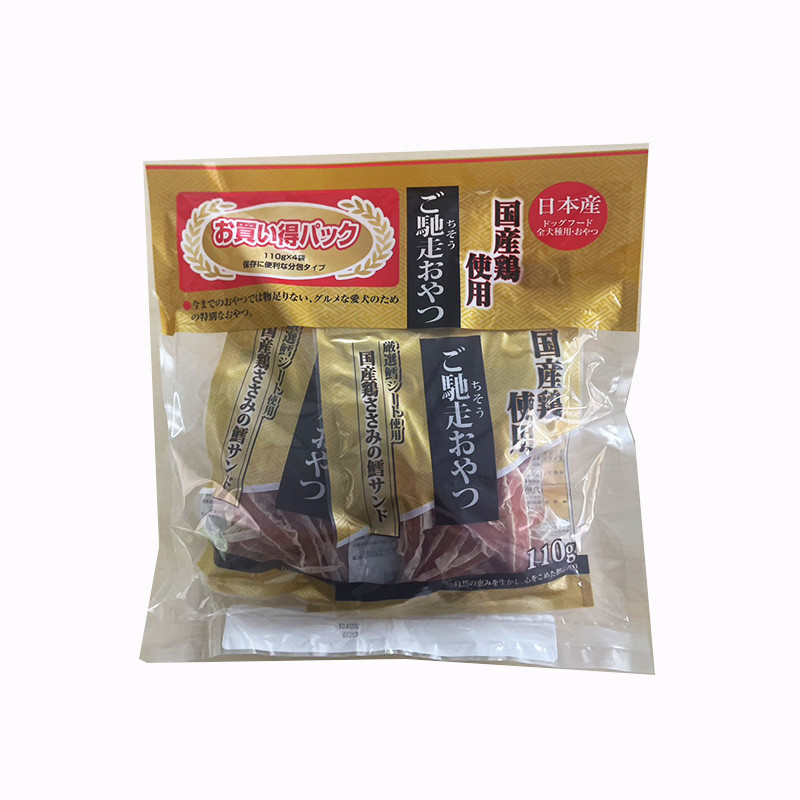 ご馳走おやつ 国産鶏ささみの鱈サンド 110g×4パック/九州ペットフード