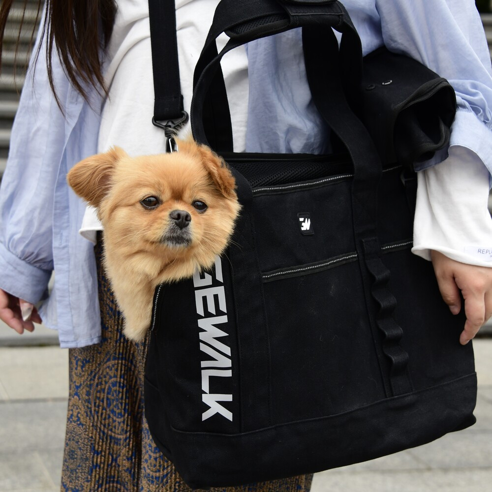 GW 2Way Cotton Carry Tote bag　【フリーサイズ】  犬  GEWALK    バッグ