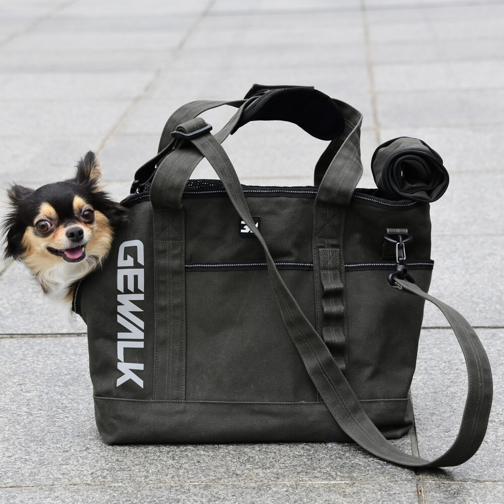 GW 2Way Cotton Carry Tote bag　【フリーサイズ】  犬  GEWALK    バッグ