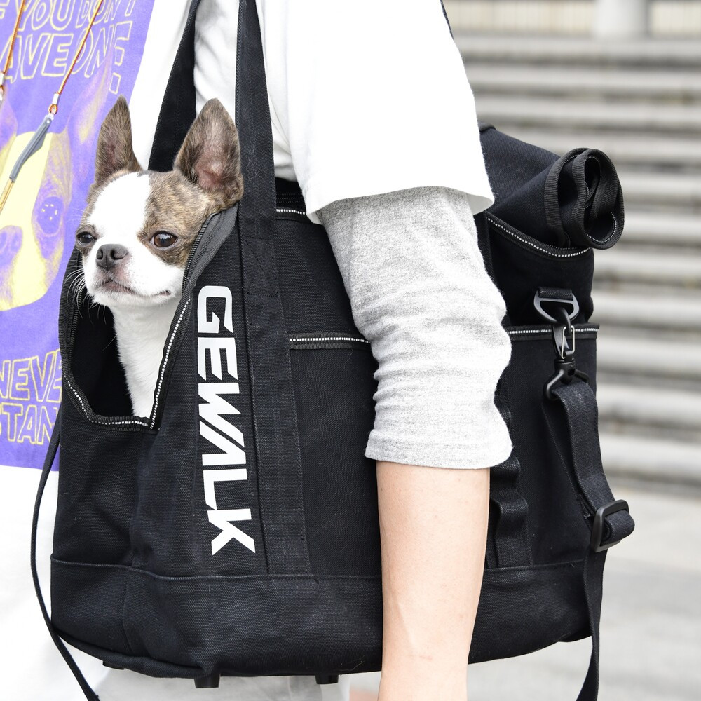 GW 2Way Cotton Carry Tote bag　【フリーサイズ】  犬  GEWALK    バッグ