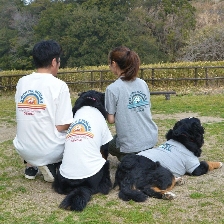 グラフィックＴシャツロゴ【M】  犬  GEWALK  ジウォーク  Tシャツ・カットソー