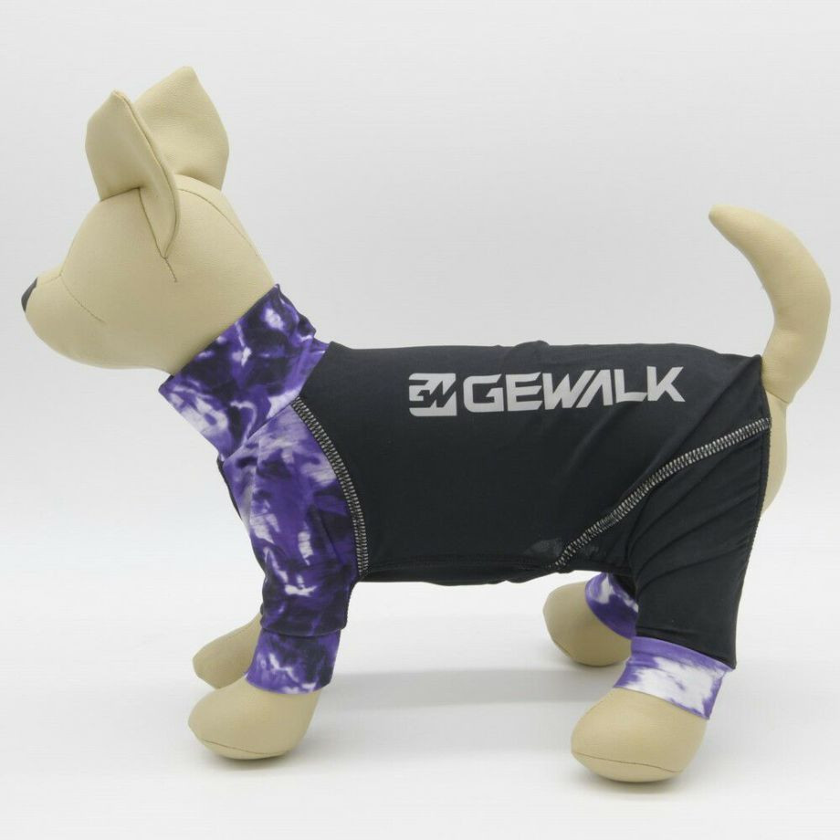 LGE533 タイダイプリント マイナス　フリージング　ロンパース【DS】【DM】ダックスフンド専用サイズ ラッシュガード  犬  GEWALK  ジウォーク  ロンパース