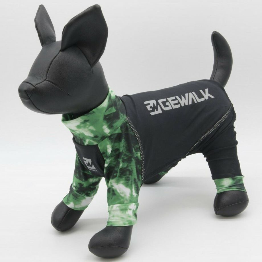 LGE533 タイダイプリント マイナス　フリージング　ロンパース【DS】【DM】ダックスフンド専用サイズ ラッシュガード  犬  GEWALK  ジウォーク  ロンパース