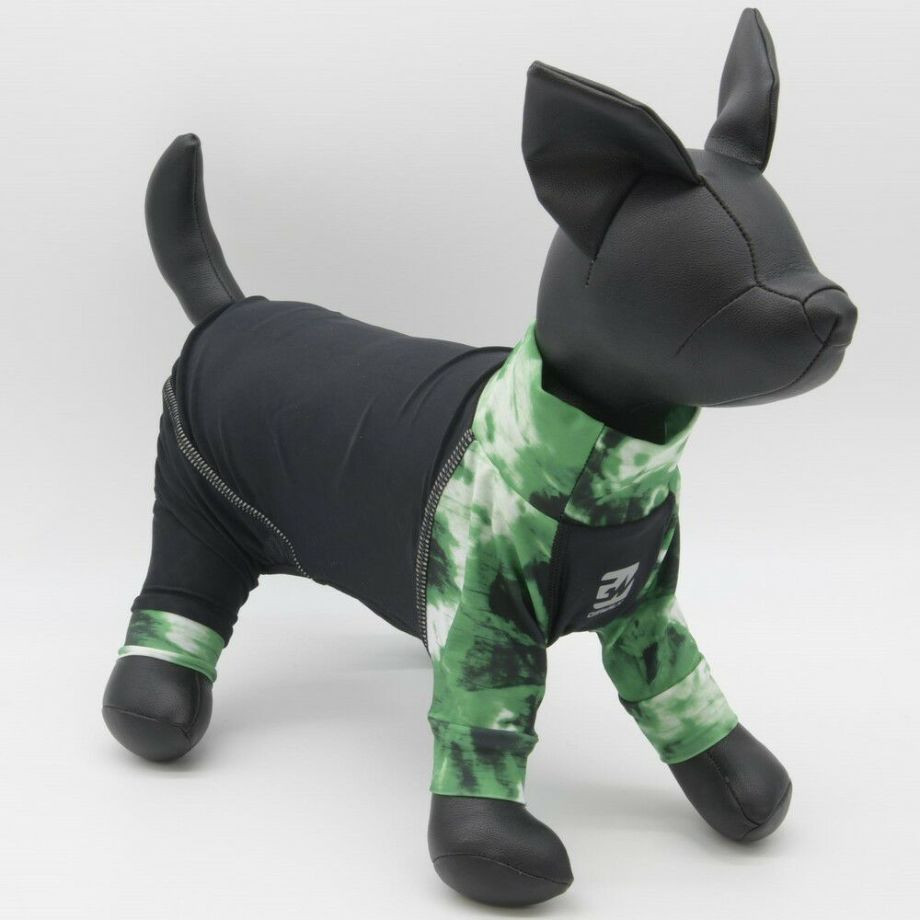 LGE533 タイダイプリント マイナス　フリージング　ロンパース【4XL】ラッシュガード  犬  GEWALK  ジウォーク  ロンパース