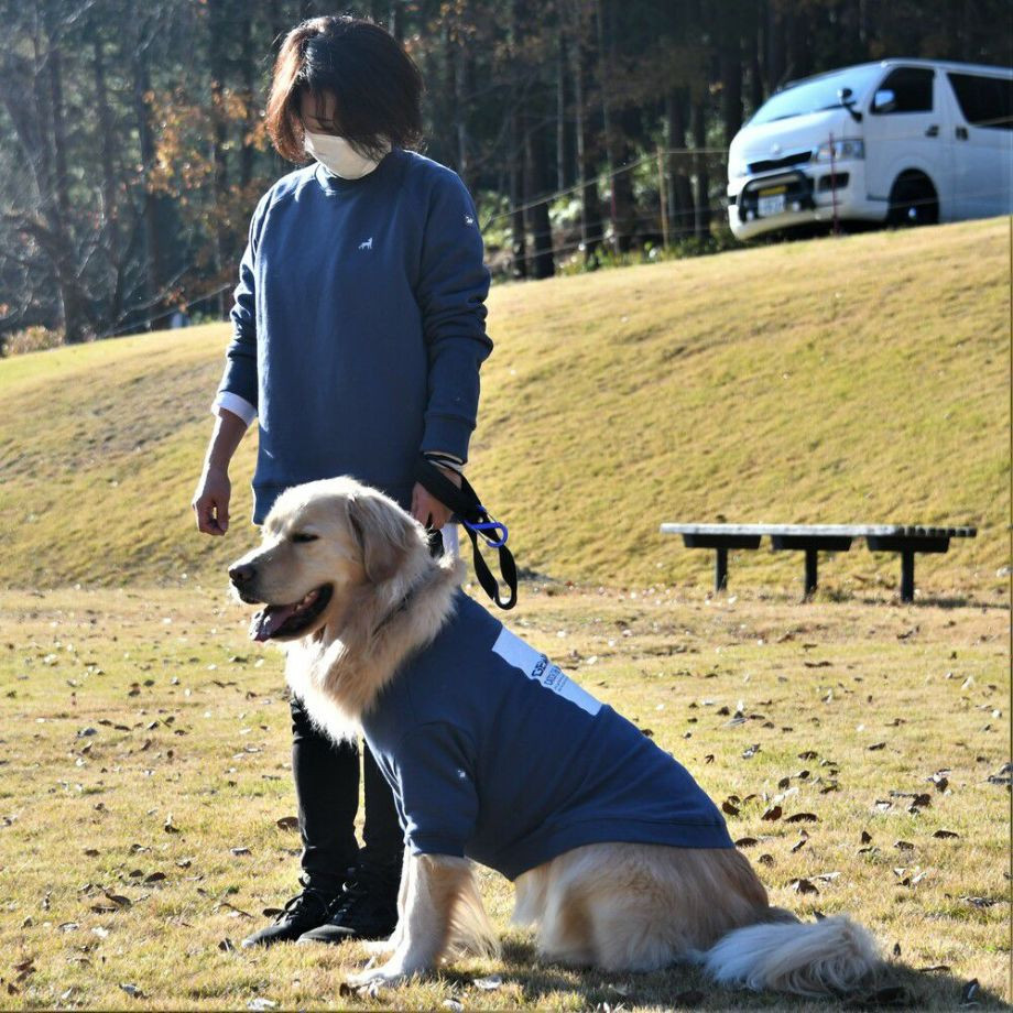 コットンスウェットシャツ【XS　S　M】  犬  GEWALK    スウェット・パーカー_オーナー用