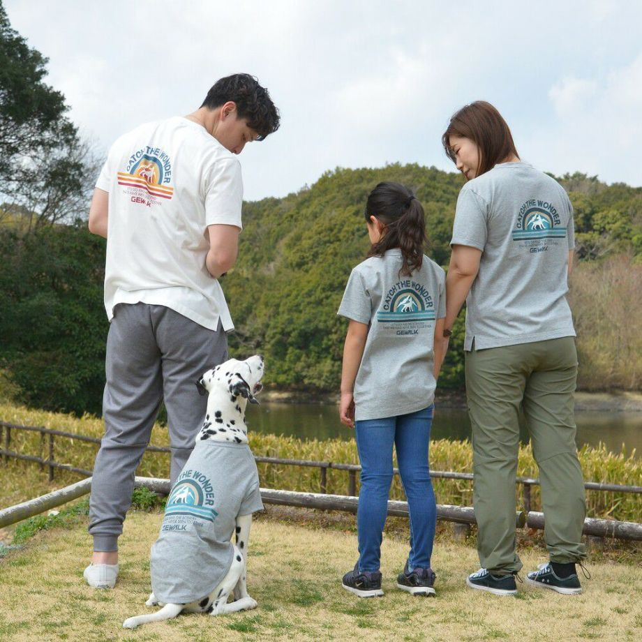 グラフィック　Tシャツ　ロゴ 【S M L LL】  犬  GEWALK    Tシャツ_オーナー用