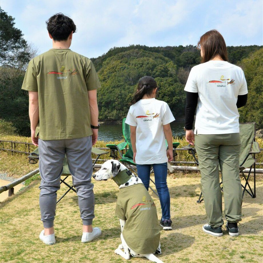 グラフィック　Tシャツ　フィッシング 【S M L LL】  犬  GEWALK    Tシャツ_オーナー用