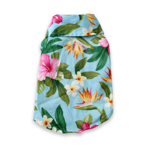 【Calvin & Susie】Aloha  Shirts Blue Tropicals 2 ‐XS