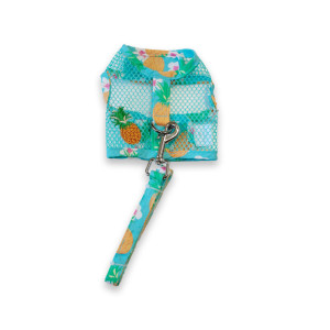 【Doggie Design】Cool Mesh Harnesses Pineapple Luau - XS