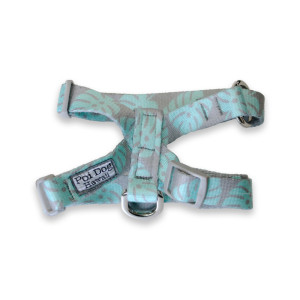 【poi dog hawaii】Poi Dog Harness Mint Monstera Xsmall