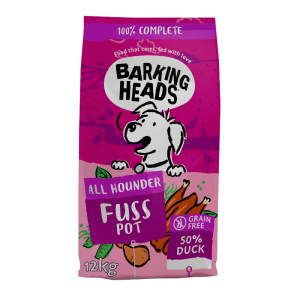 【リニューアル】BARKING HEADS バーキングヘッズ ファス ポット ダック ドライドッグフード 全犬種成犬用12kg