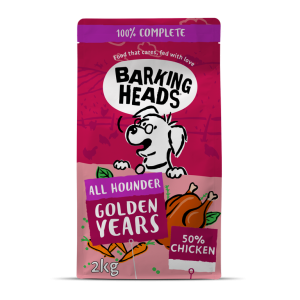 【リニューアル】【シニア犬用】BARKING HEADS バーキングヘッズ ゴールデン イヤーズ ドライドッグフード シニア犬用 (7歳以上) 2kg