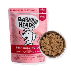 BARKING HEADS バーキングヘッズ ビーフ ワギントン ウェット パウチ 全犬種成犬用 300g ドッグフード 低アレルゲン